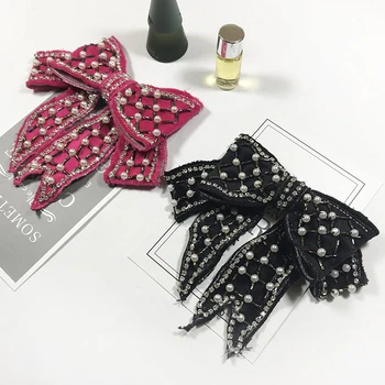 

New Women Tie Beading diamond decor Butterly Women's Bow Tie fashion Female Girl Student Hotel Clerk Waitress Neck Wear Ties