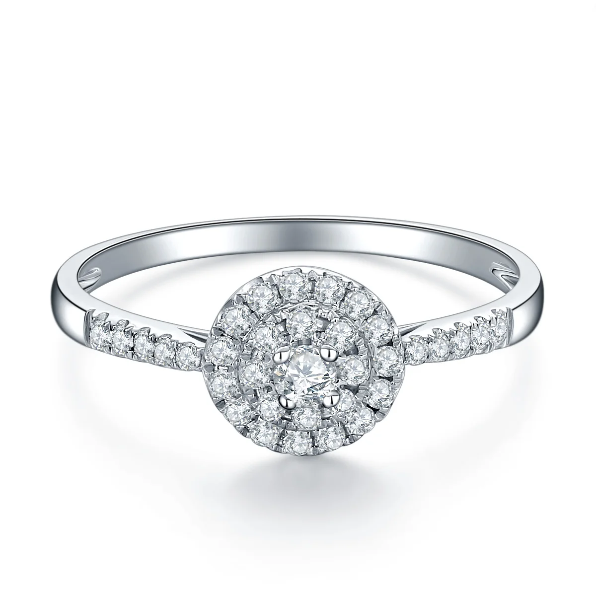 

18K Gold And White Gold Color Gold One Carat Ring Diamond Men And Women Diamond Ring Wedding Marriage Proposal Ring Genuine