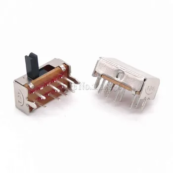 

10Pcs SK23D07 8 Pin PCB 3 Position 2P3T DP3T Miniature Slide Switch Side Knob SK23D07VG5 Handle high 5mm