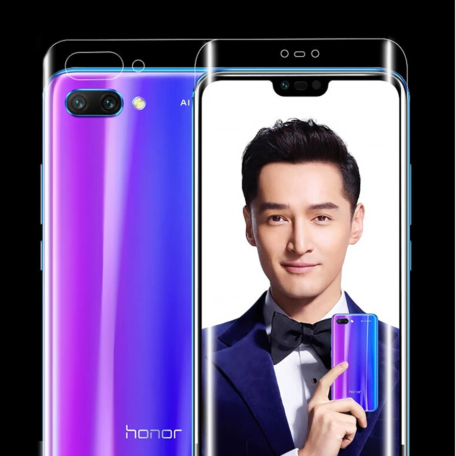 

Jappinen 2Pcs Front + Back TPU Film For Huawei Honor 10 Screen Protector Honor 10 Full Cover Soft Film (Not Tempered Glass)