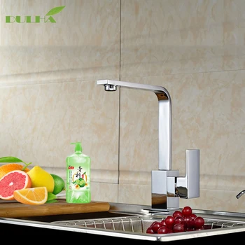 

Kitchen Faucet Mixer Tap 360 Body Degree Swivel Rotate Faucets Stainless Steel Vessels Sink Hot Cold Water Taps Free Shipping