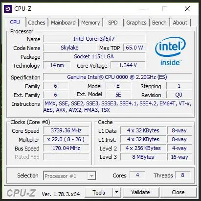 Intel I7 6400T es QHQG L501 ES Инженерная версия Q0 2.2HMZ 1151 cpu четырехъядерный 8WAY 65W Поддержка памяти