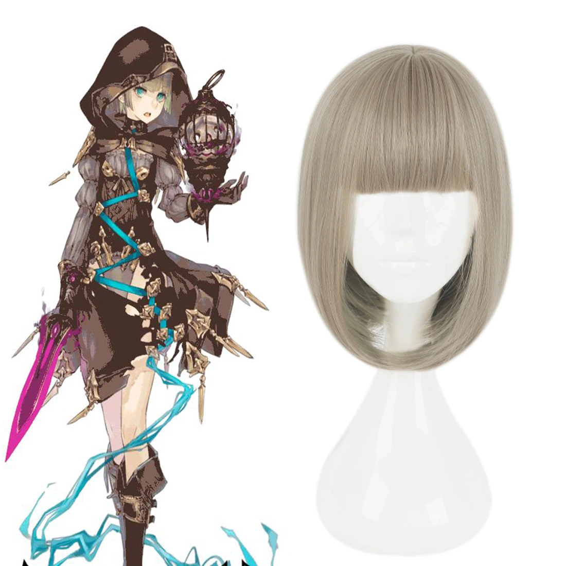 Женский парик для косплея из Токио игра SINoALICE Hansel Gretel|Костюмы фильмов и ТВ| |