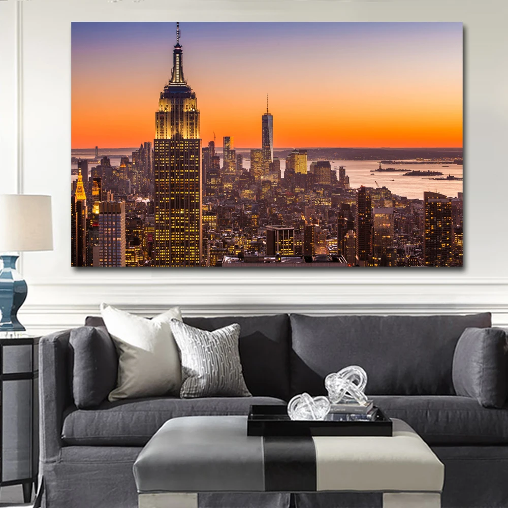 Cityscape Wall Art new york city aerial view sunset buildings cityscape wall art Cityscape Wall Art new york city aerial view sunset buildings cityscape wall art