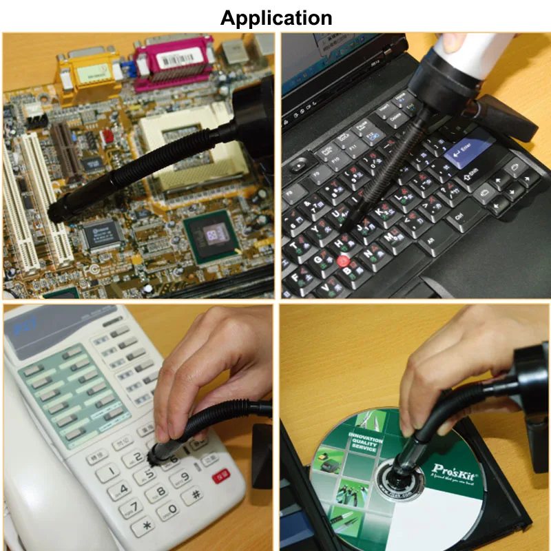 ProsKit MS-C001 мощный портативный ручной Мини пылесос для дискового оборудования клавиатура экран USB пылесборник для ноутбука