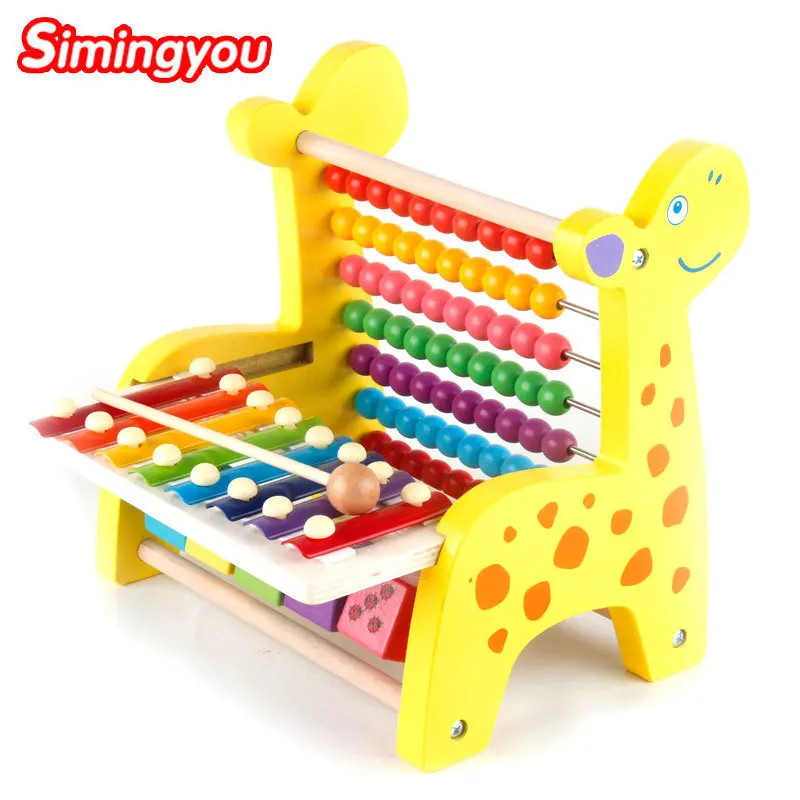 

Simingyou Kids Toys Wood Hand Knock Piano Toy Colorful Instrument Early Learning Education Toys B40-MG23 Drop Shipping
