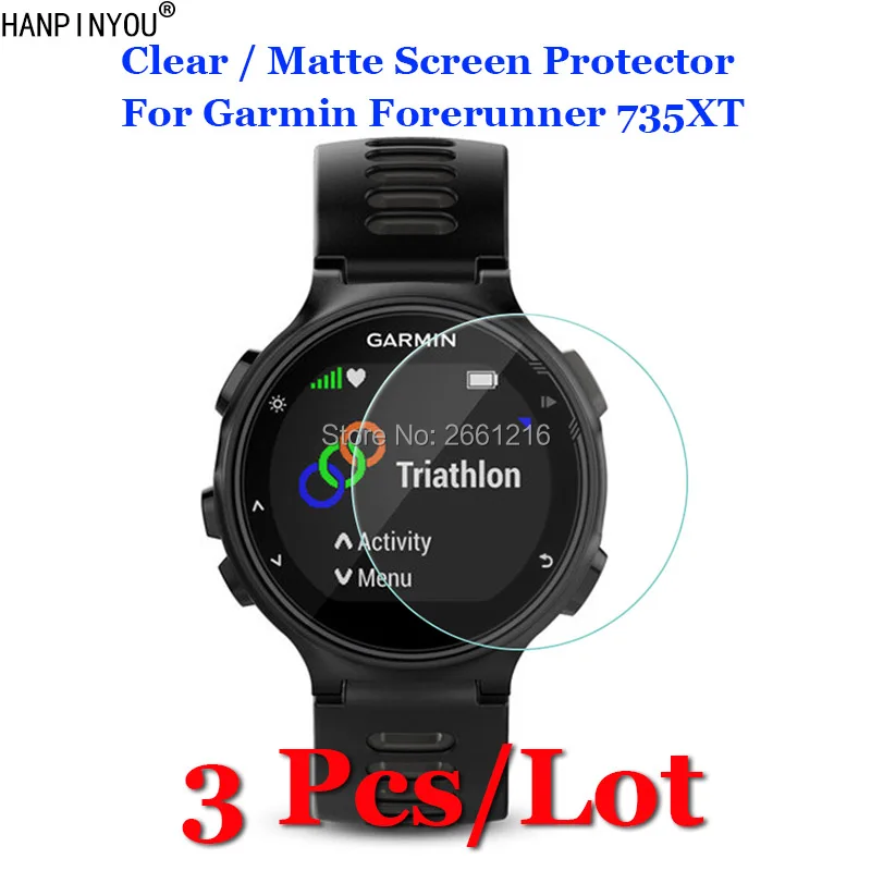 

3 Pcs/Lot For Garmin Forerunner 735 735XT SmartWatch HD Clear / Anti-Glare Matte Anti-Scratch Screen Protector Protection Film