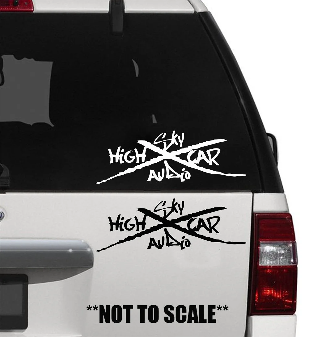 For Sky High Car Audio Sticker Vinyl Decal Automobile Car Stereo System Acoustics Various Sizes Car Stickers Aliexpress