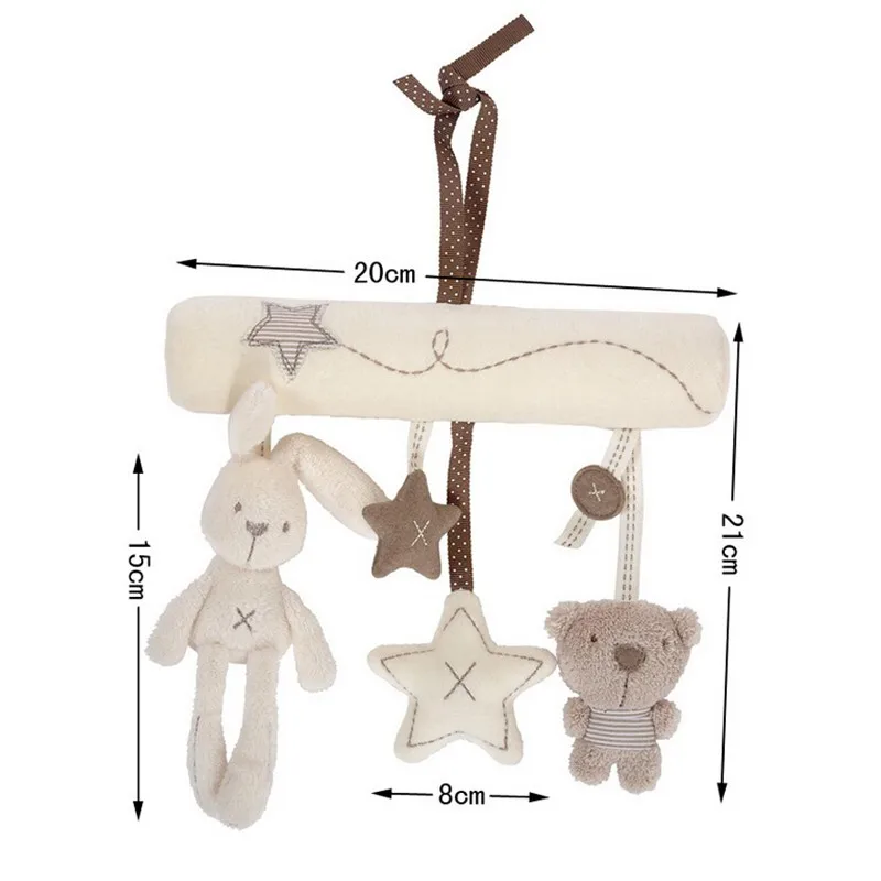 Плюшевый кролик детская коляска Мобильная кроватка haning постельные принадлежности игрушка многофункциональная музыкальная детская Автомобильная безопасность сидения Детские коляски Аксессуары