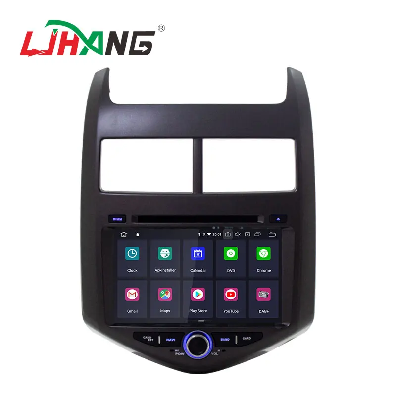 LJHANG Автомобильный мультимедийный плеер Android 10 для Chevrolet Aveo/Sonic 2011 2013 WIFI 2 Din