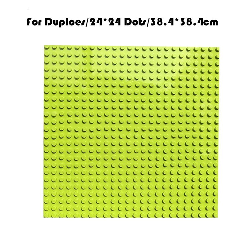 Duploe большие блоки подставок 576 точек 38,4*38,4 см DIY большая Базовая пластина строительные блоки игрушки для детей Совместимые с Duploe