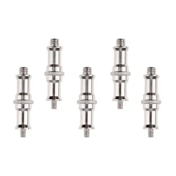 

5Pack 1/4" to 3/8" Spigot Stud Screw Tripod Adapter Camera Flash Light Stand