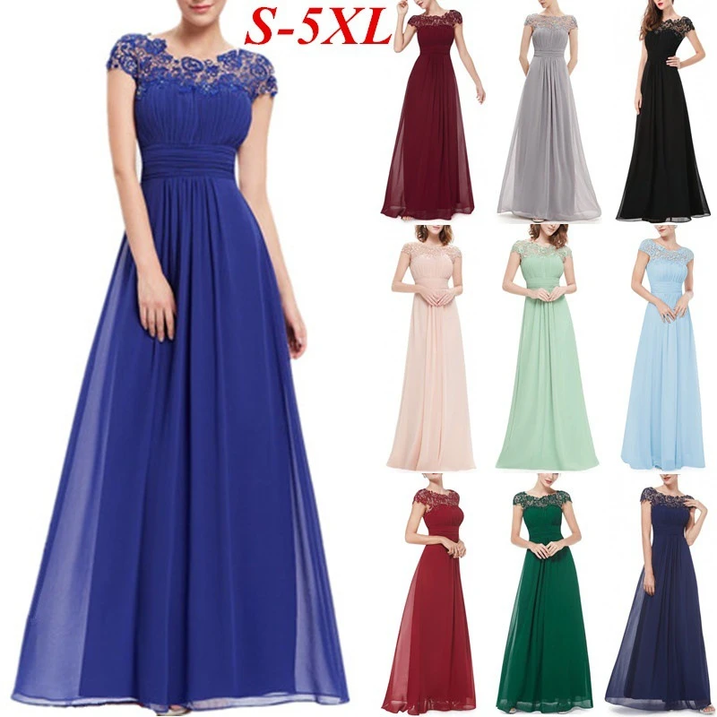 Vestido largo de encaje de moda de 2019 para mujer vestido de fiesta de manga corta Vestidos elegantes malla de noche de celebridades| Vestidos| - AliExpress