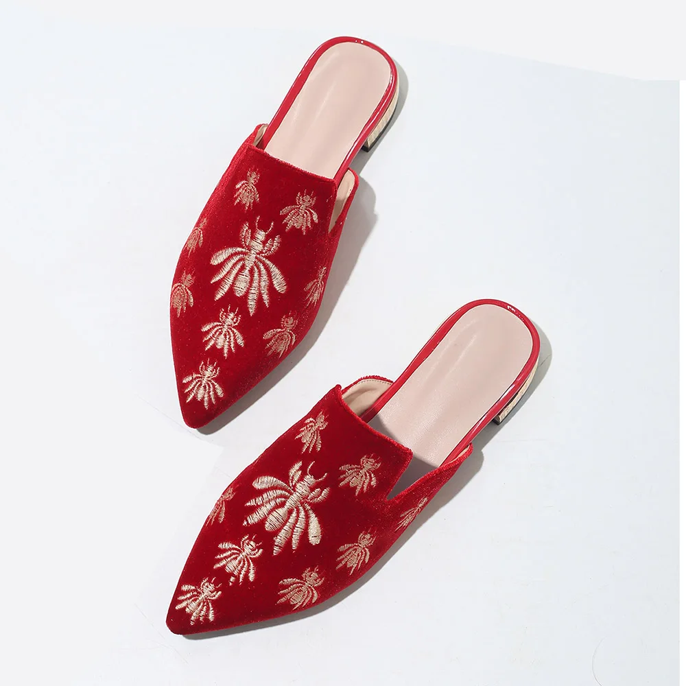 flat mule slippers