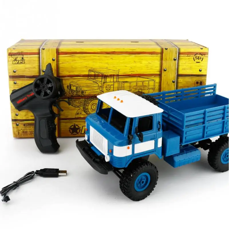 

For WPL B-24 GAZ-66 1/16 Remote Control Military Truck 4 WD Off-Road RC Car Model Remote Control Climbing Car RTR Gift Toy
