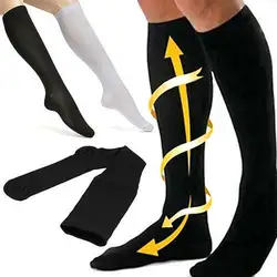 Мужские Компрессионные носки фирмы циркуляция под давлением ортопедическая поддержка нейлоновые чулки
