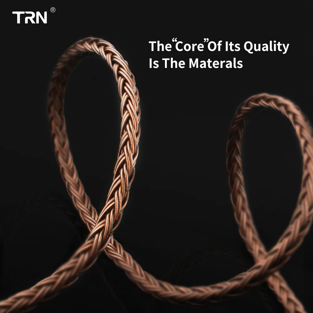 TRN T2 16 ядерный посеребренный HIFI обновленный кабель 3 5/2 5/4 4 мм штекер MMCX/2Pin разъем