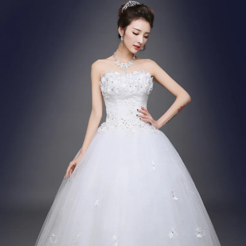 Свадебное платье, модное простое свадебное Пышное шелковое платье с открытыми плечами и блестками, бальное платье, свадебное платье