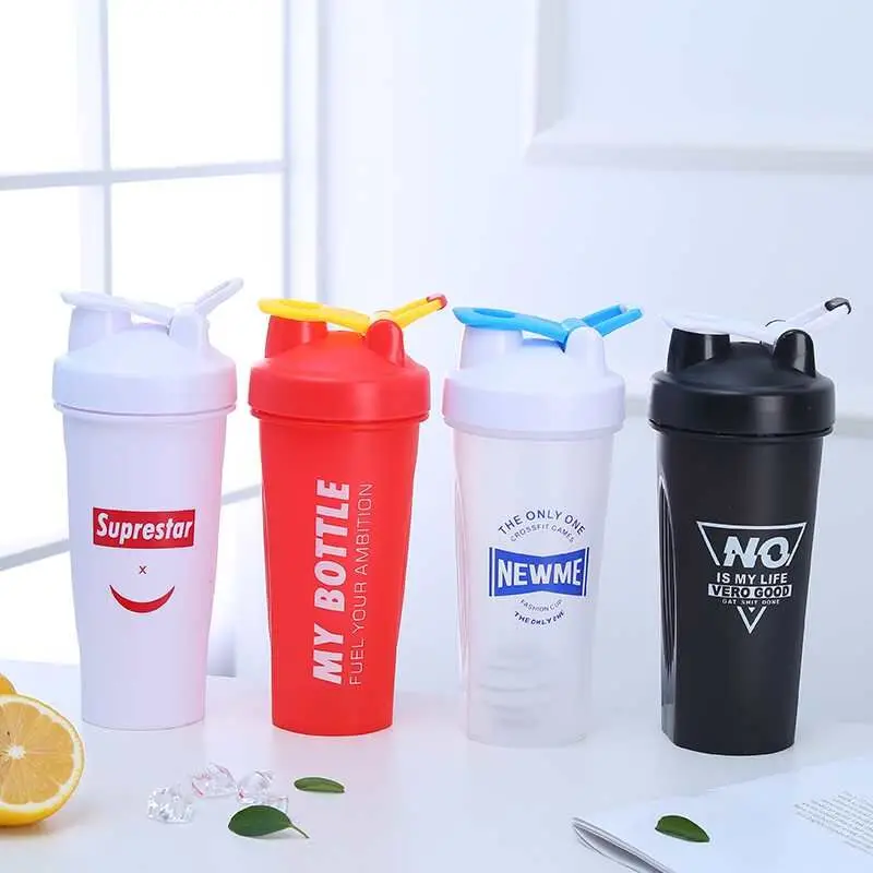 600ML NEW Creative Sports Shaker Bottle Whey Protein Powder Mixing