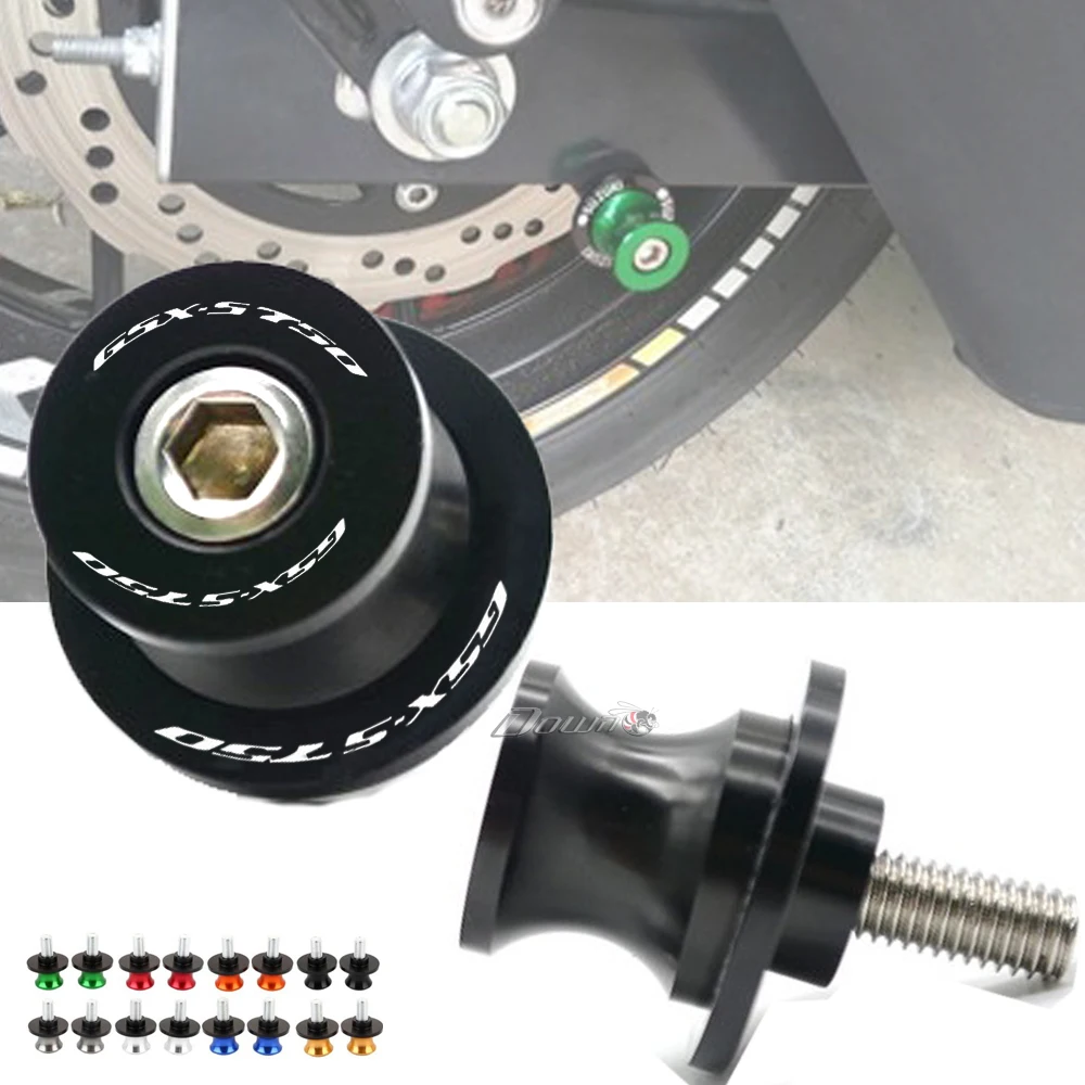 

M8 For Suzuki GSX S750 GSX-S750 2011-2018 Motorcycle CNC Frame Stands Screws sliders Swingarm Spools Slider Modified