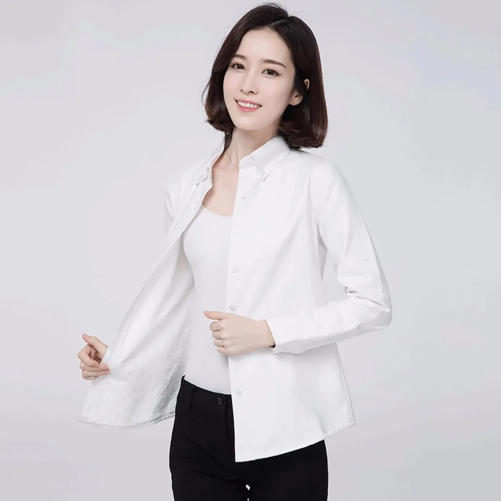 Рубашка женская белая Вельветовая теплая большого размера|blouse brand|blouses plusbrand blouse |