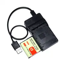 CONENSET NP-BG1 Appareil Photo Rechargeable Li-ion Batterie + Chargeur USB pour Sony DSC-W130 DSC-W150 DSC-N1 DSC-W200 DSC-W210 DSC-HX10
