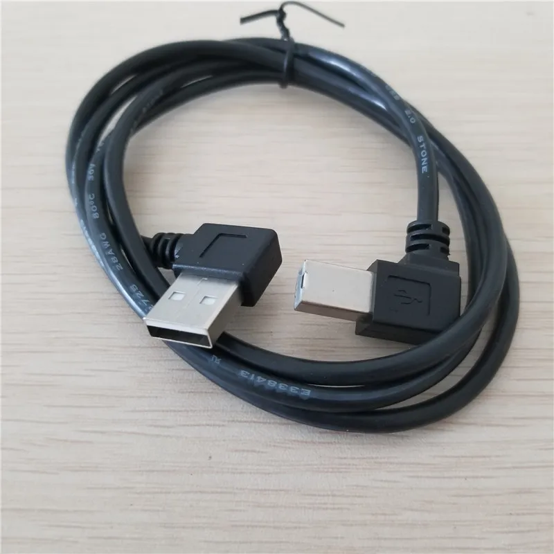 USB Printer Data Cable Double Elbow USB Left Angle Printer Right Angle