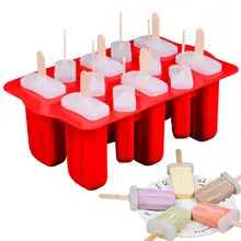 Popsicle Силиконовые формы ручной работы кубики мороженого производители 2 типа многоразовый лед формы для крема палочки для сладостей