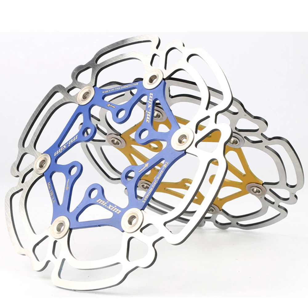 140mm Floating Disc Brake Rotors Bicycle Brake Pads Shoes 6 Bolts Bike