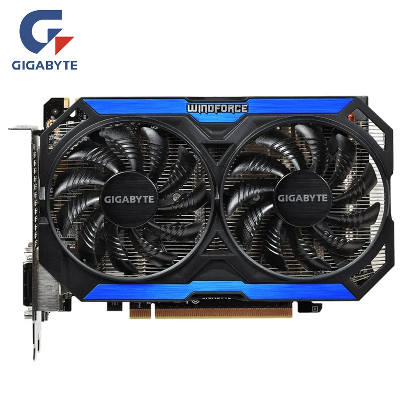 GIGABYTE GPU GTX 960 4GD5 видеокарты 128 бит GM206 GDDR5 видеокарта для NVIDIA карта Geforce GTX960 4 Гб GV-N960OC-4GD