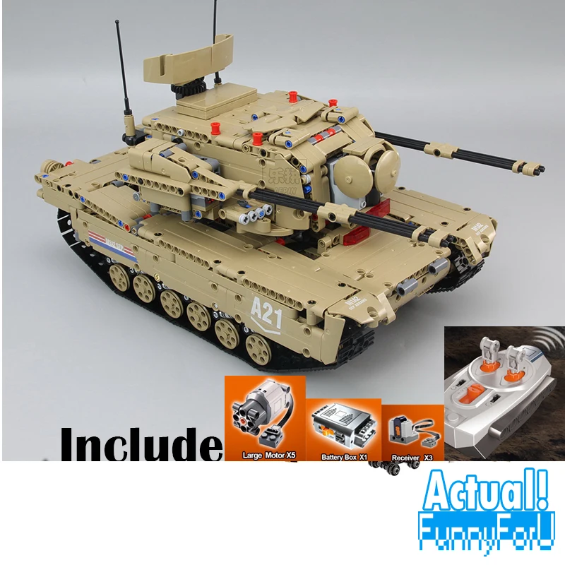 

LEPIN Military RC Tank 20070 1572pcs SWAT Army Building kits Blocks Bricks DIY toys for children Christmas Birthdays Gifts Boys
