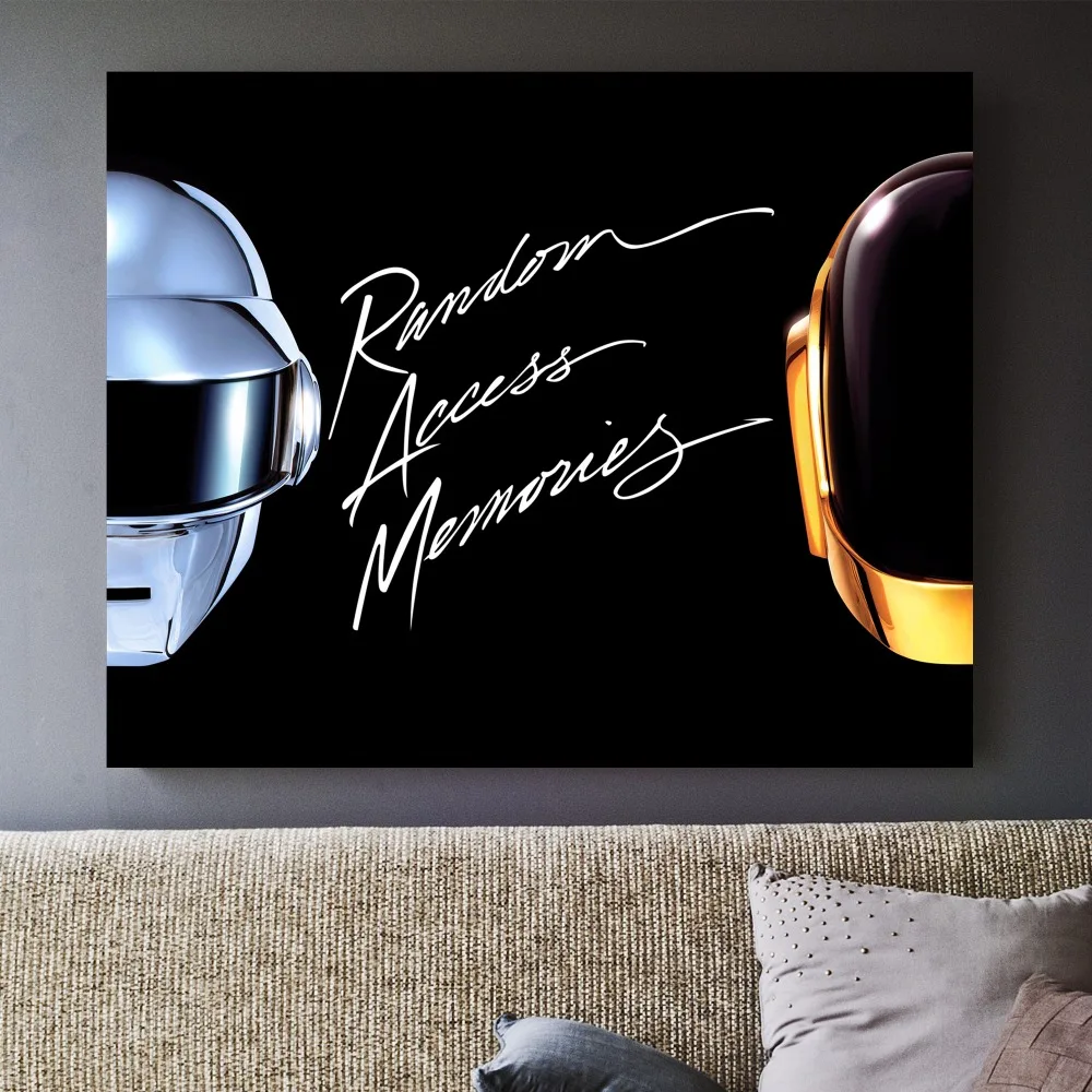 Daft панк случайный доступ воспоминания Печать Искусство Живопись Холст плакат