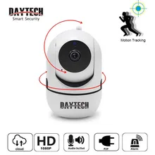 Беспроводная ip-камера безопасности DAYTECH, Мини WiFi камера с автоматическим отслеживанием движения 720 P/1080 P, облачный аудио монитор видеонаблюдения
