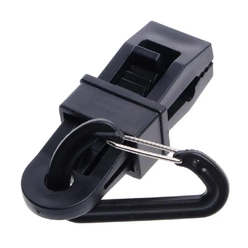 

Camping Tarp Clips Clamp Awning Tent Hanger Survival Emergency Snap Buckle Tool