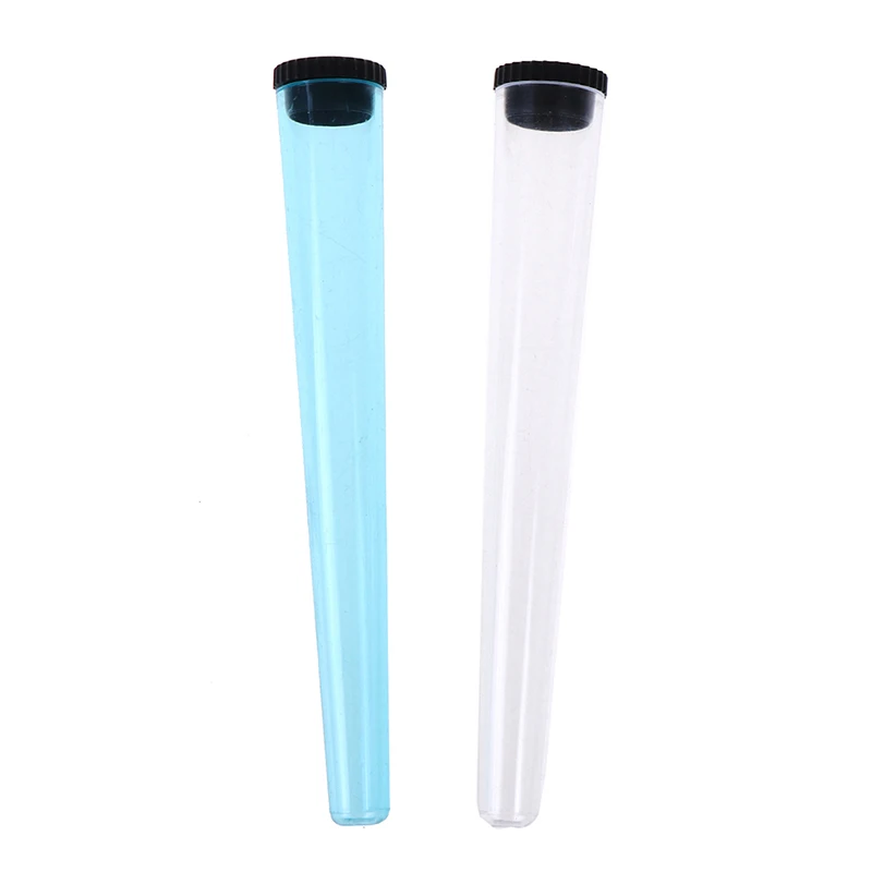 Cone Cigarette Storage Air Tight Tube Hard Plastic Pill Smoking Rolling Holder