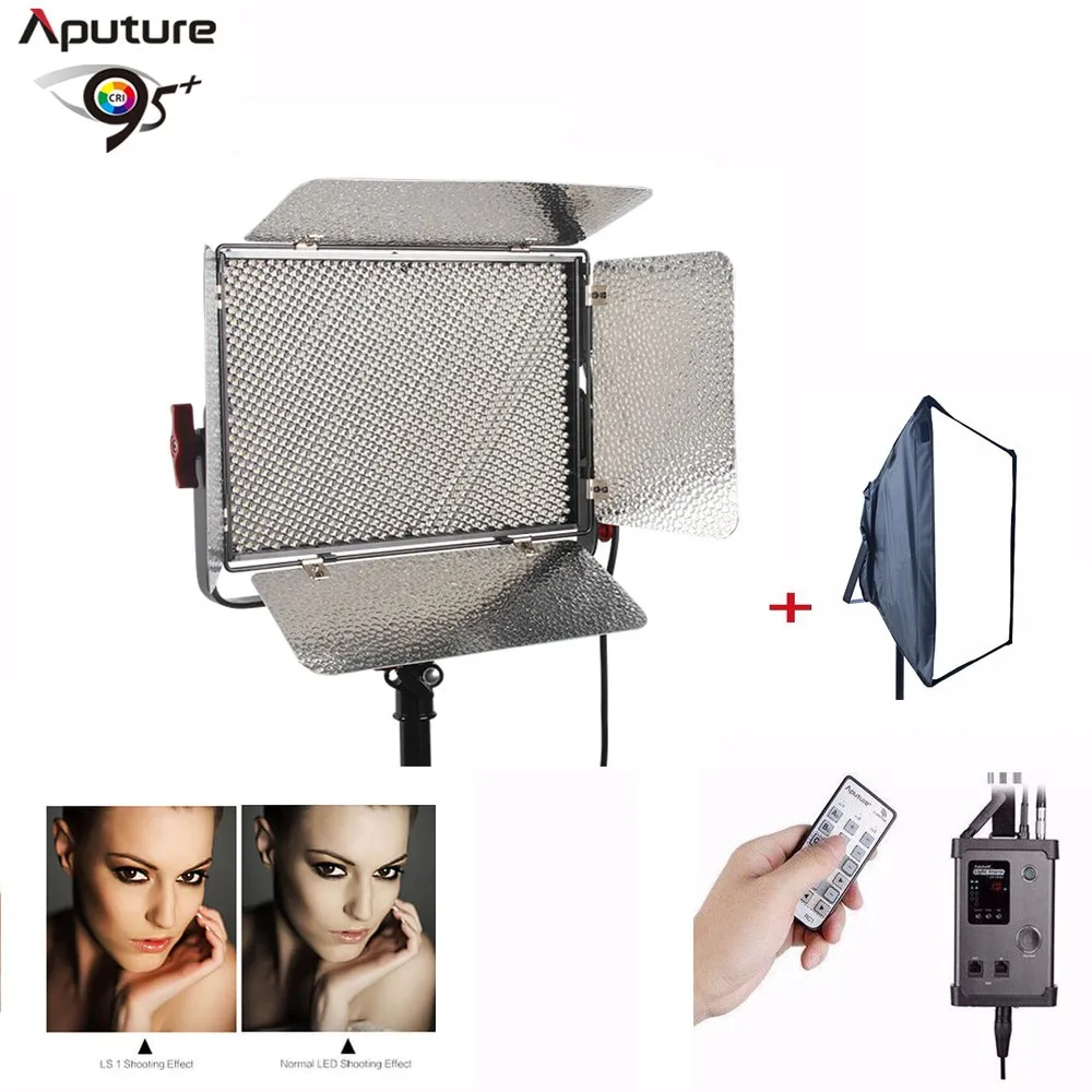 

Aputure Light Storm LS 1S V-Mount 5500K 2.4G Wireless LED Light Panel + Softbox lamp beads Daylight LED Light Panel