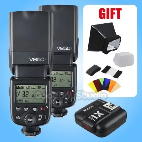 

2PCS Godox VING V850II 2.4G Li-ion Speedlite Flash w/ X1T-S Transmitter for Sony [FREE GIFT]