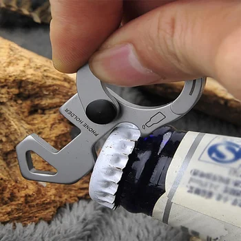 

1pc Multifunction Outdoor Bottle Opener Camping Hand Tool Fish Survival EDC Gear Pocket Ultra-thin Tactical Wrench Screwdriver