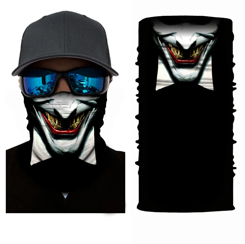 WOSAWE 3D бесшовная Балаклава, волшебная маска для шеи, камуфляжная маска для лица, маска для мотоцикла, призрак, скелет, маска на Хэллоуин, шарф, повязка на голову - Цвет: ALMZ1XL