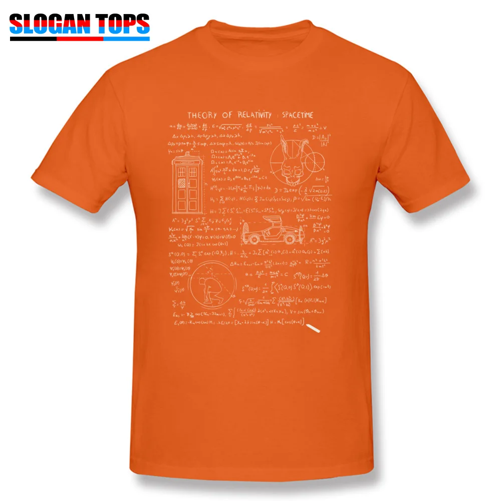 Europe Tshirts Graphic O Neck Theory of relativity Pure Cotton Men Tops Shirts Slim Fit Short Sleeve T Shirt Wholesale Theory of relativity orange