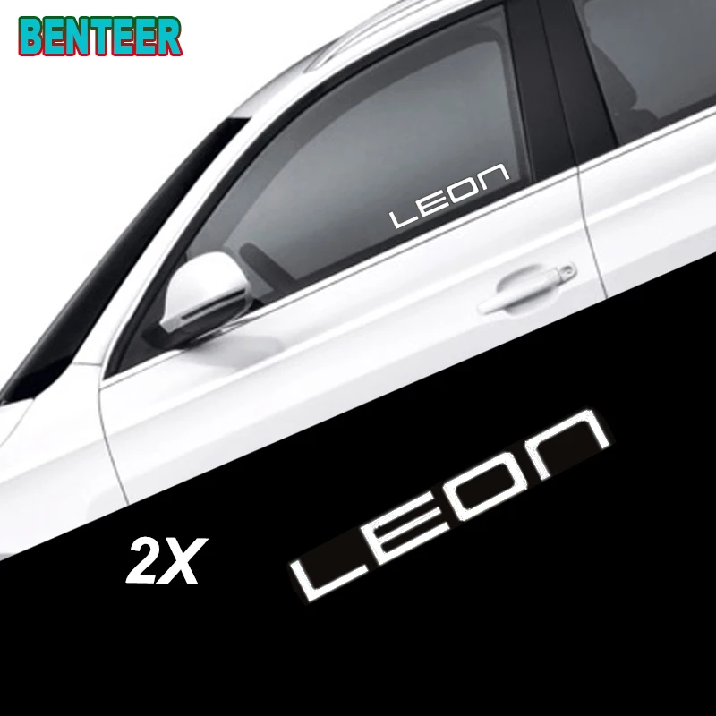 

2pcs/lot car windows sticker decals sticker for seat leon