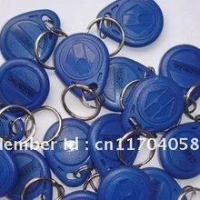 125 кГц радиочастотные бирки для ключей, RFID Близость брелоков, ключ-брелок abs для контроля доступа 100 шт./партия
