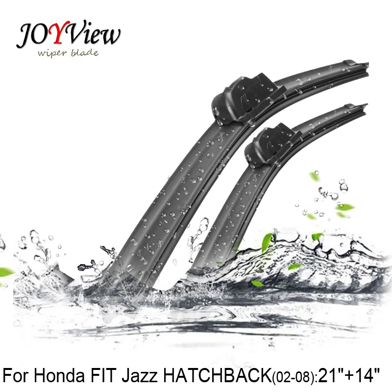 

U-hook Size:21"+14" Fit For Honda Jazz (2002-2008)High Quality Windscreen Wipers Limpiaparabrisas Wiper blade for honda FIT