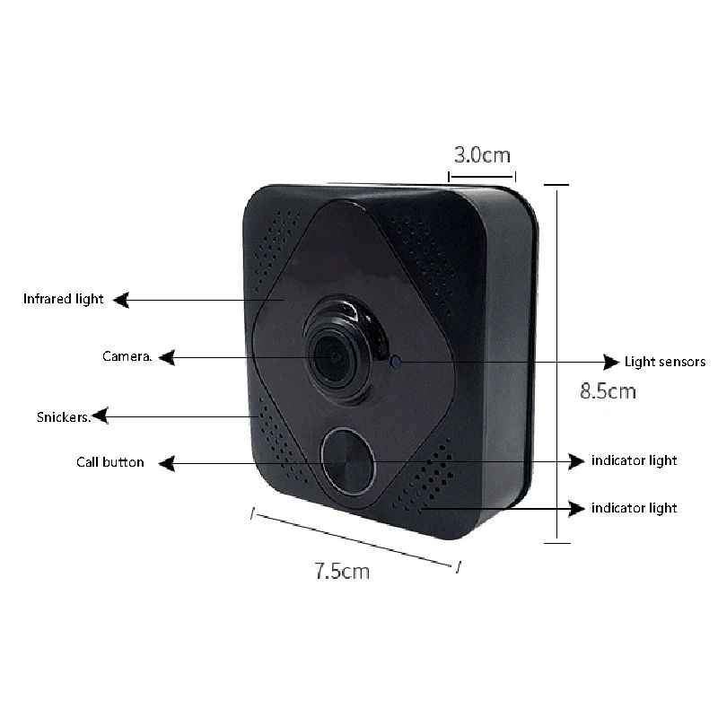 M8 дверной звонок умный wifi видео домофон Wi-Fi дверной Звонок камера для квартиры сигнализация беспроводная камера безопасности 720P