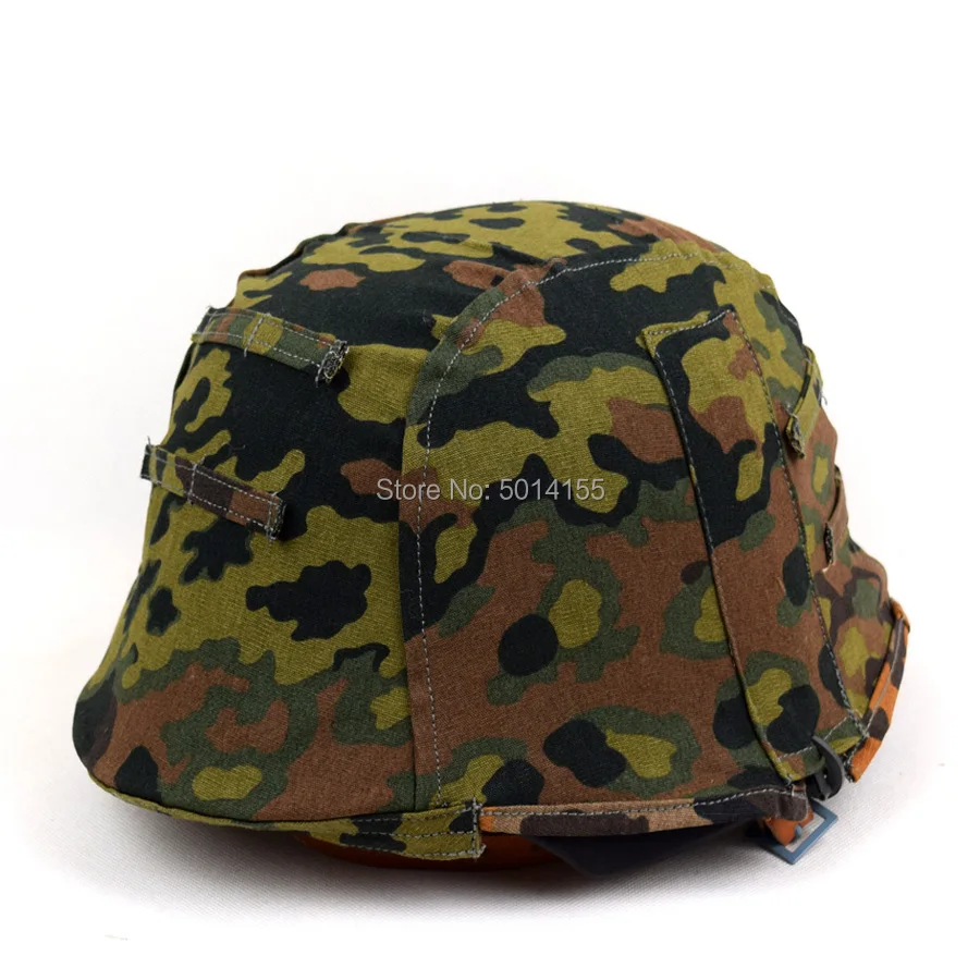 Реверсивный WWII German M35 шлем крышка Весна ж осень Дуб Camo Цвет