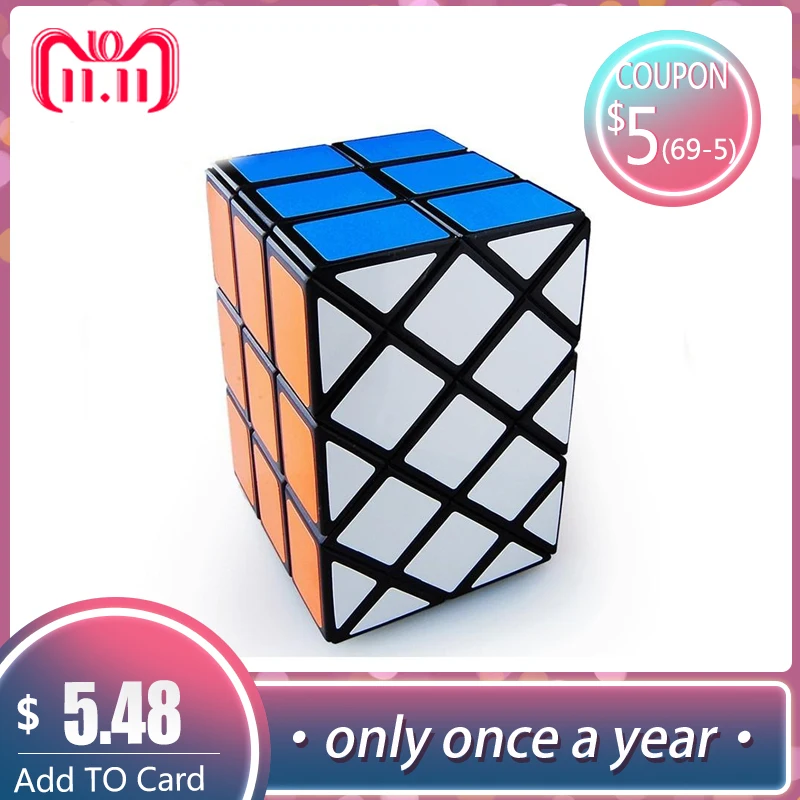 

LeadingStar Strange-shape Magic Speed Cube 3rd Cube Professional Speed Puzzle Cubes Cubo Magico Double Fish Cube Learning