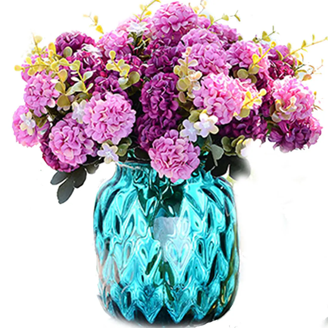1 букет, искусственный букет хризантем, цветок, искусственные растения, цветок, Свадебный, домашний, Цветочный декор, подарок на день Святого Валентина - Цвет: Purple