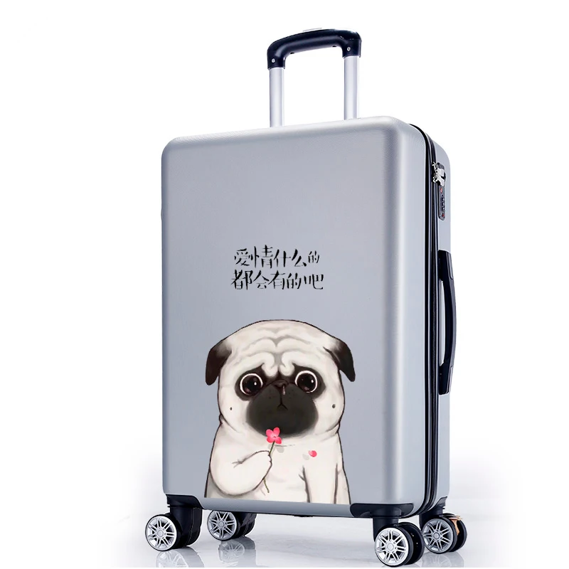 

20"22"24"26"carry-on Suitcase on wheels Girl and kids pink red lovely luggage travel bag trolley bags children Trolley suitcase
