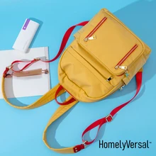 Lovely Fashion Design women Laptop Backpacks student washed kraft paper backpacks new style backpacks handmade bags