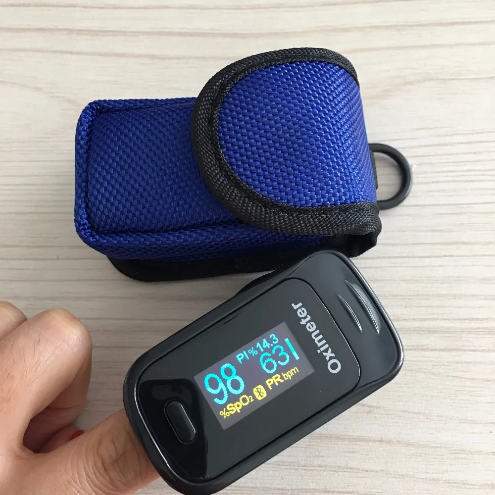 Andriod приложение мобильный телефон Bluetooth 4 0 OLED пальца Пульсоксиметр палец SPO2 PR